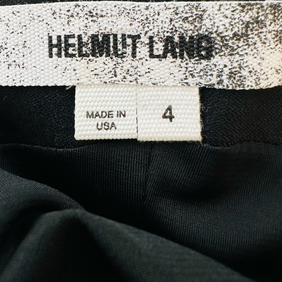 Helmut Lang Dress mini Bodycon Short Cap Sleeves square neck virgin wool - Picture 7 of 8